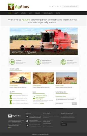 Agricultural Consulting Website | Web Design par OM