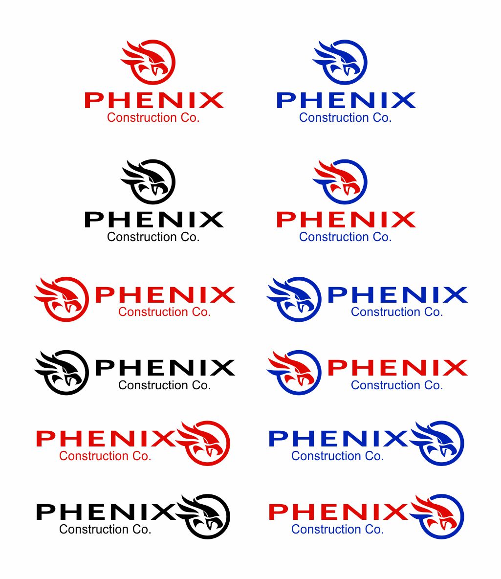 Logo Design by pa2pat for Phenix Construction  | Design #17063434