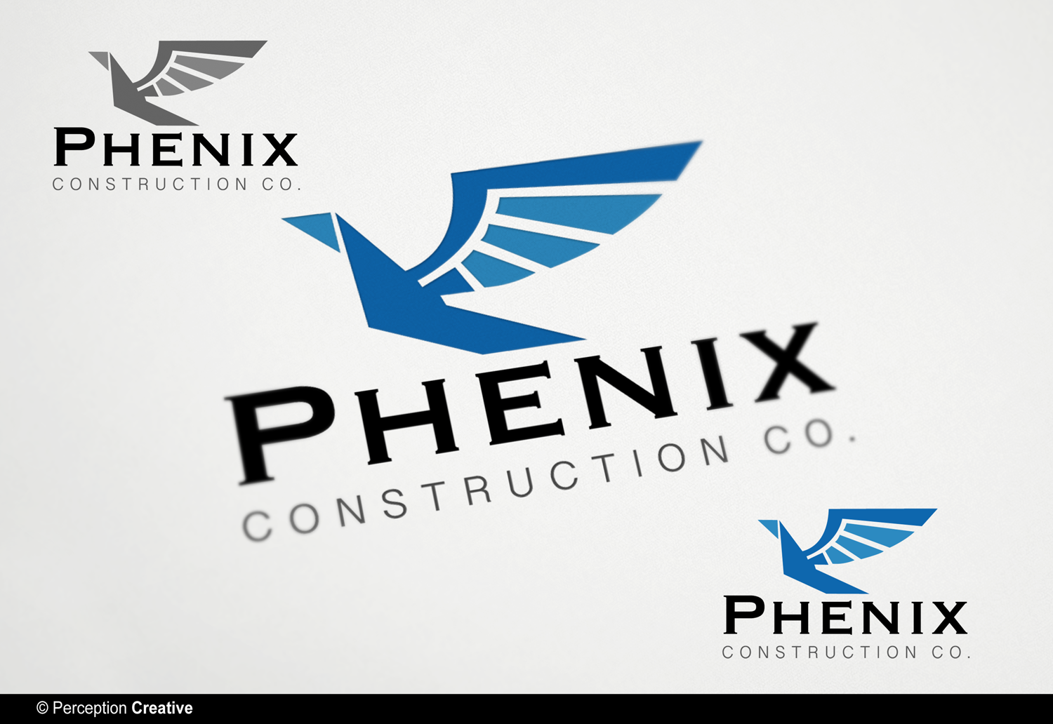 Logo Design by Perception Creative for Phenix Construction  | Design #17062341