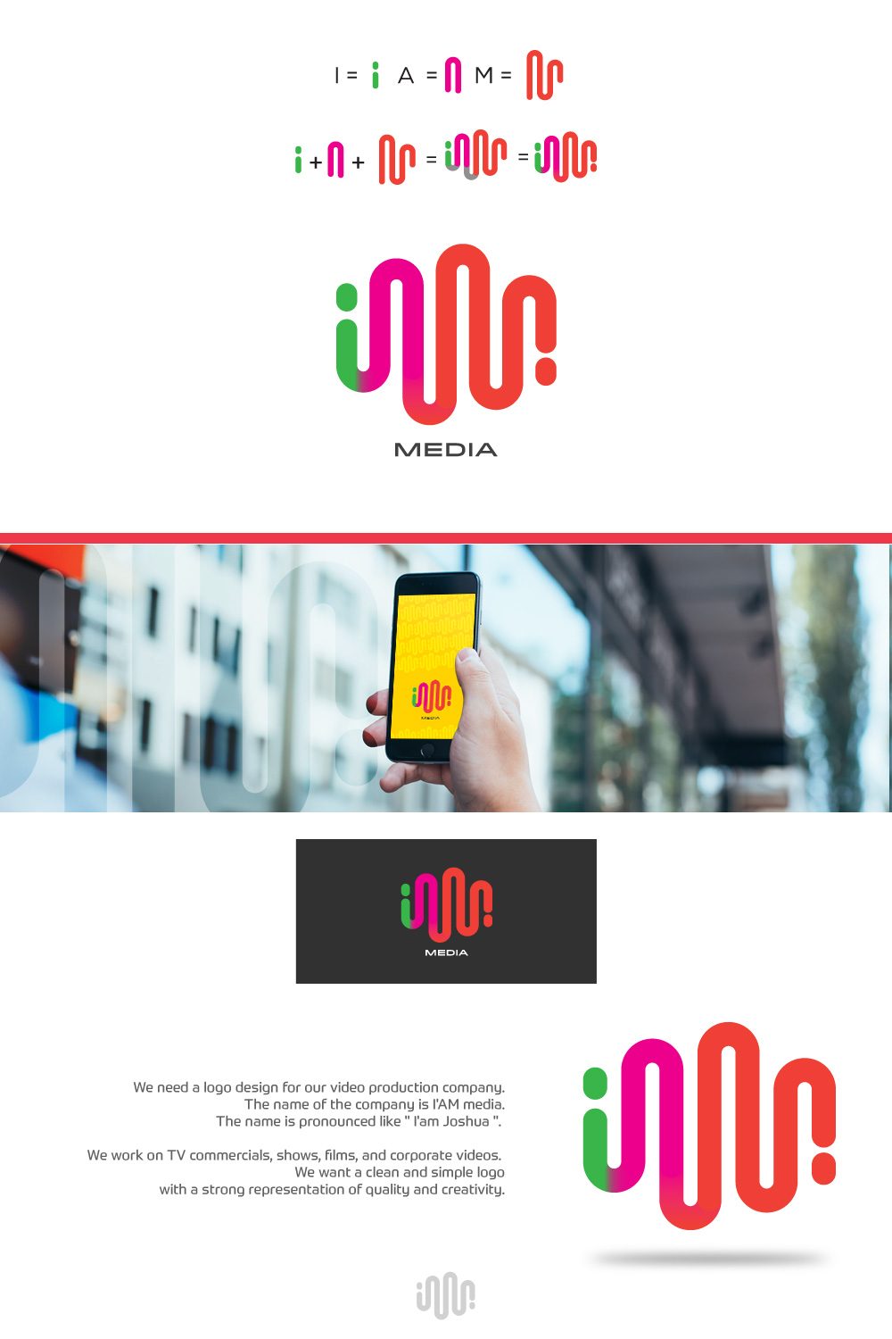 Logo Design by criterion for I AMedia | Design #17073695