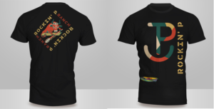 Rockin P Brand with Rockin' P Ranch written underneath  | T-Shirt-Design von Kero
