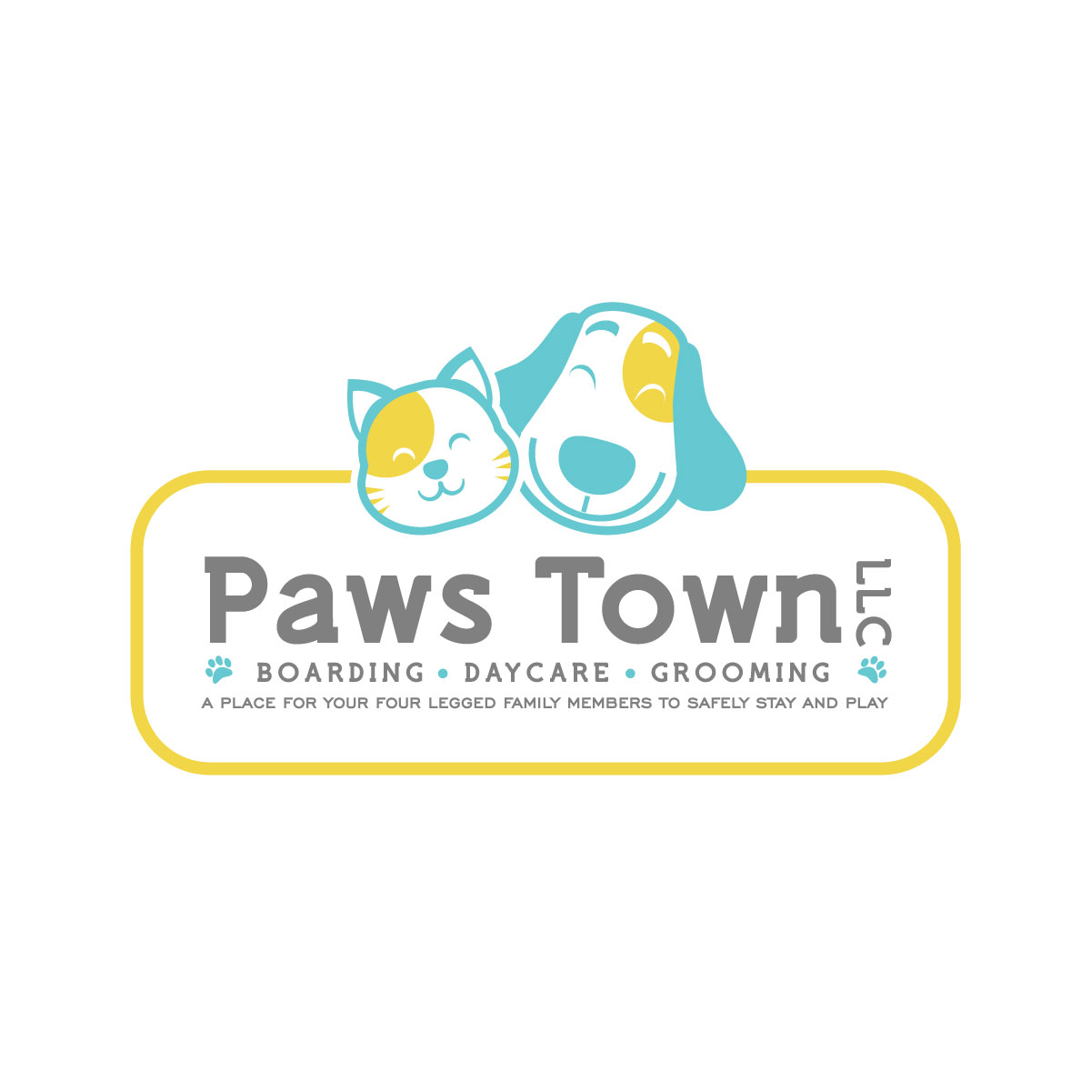 Logo Design by michellefrances for Paws Town, LLC | Design #17056984