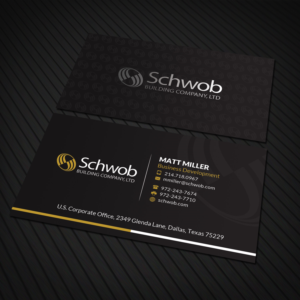 Business Card Design by Sandaruwan for Schwob Companies | Design #17052858