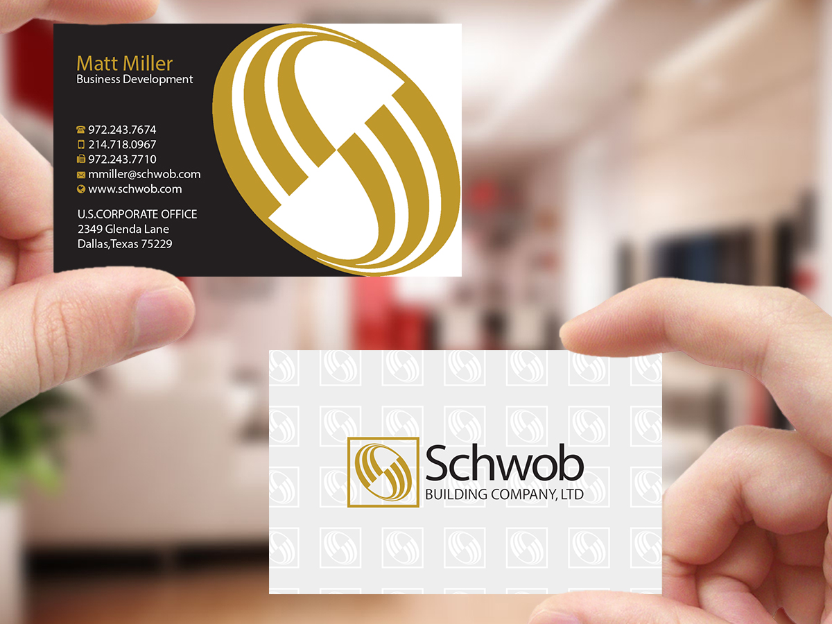 Business Card Design by Creations Box 2015 for Schwob Companies | Design #17056174