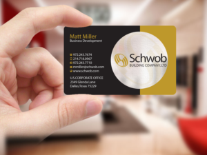 Business Card Design by Creations Box 2015 for Schwob Companies | Design: #17056182