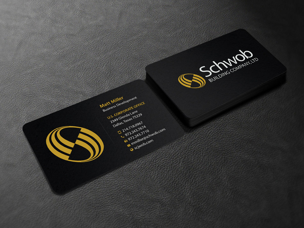 Business Card Design by Creations Box 2015 for Schwob Companies | Design #17061026