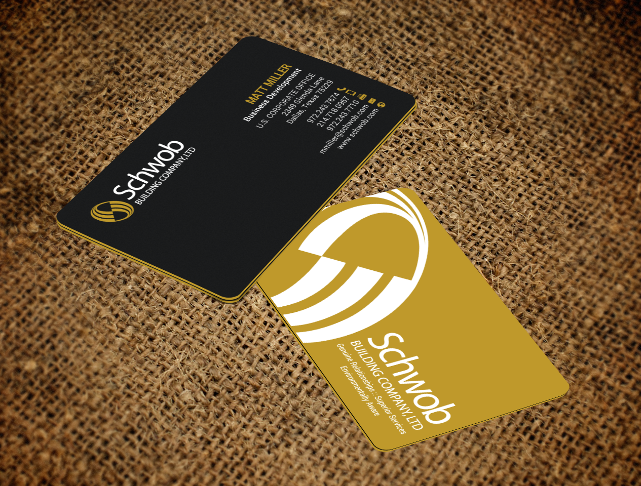 Visitenkarten-Design von chandrayaan.creative für Schwob Companies | Design #17059518