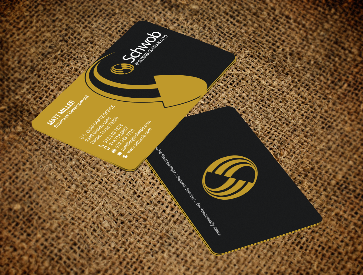 Business Card Design by chandrayaan.creative for Schwob Companies | Design #17059595