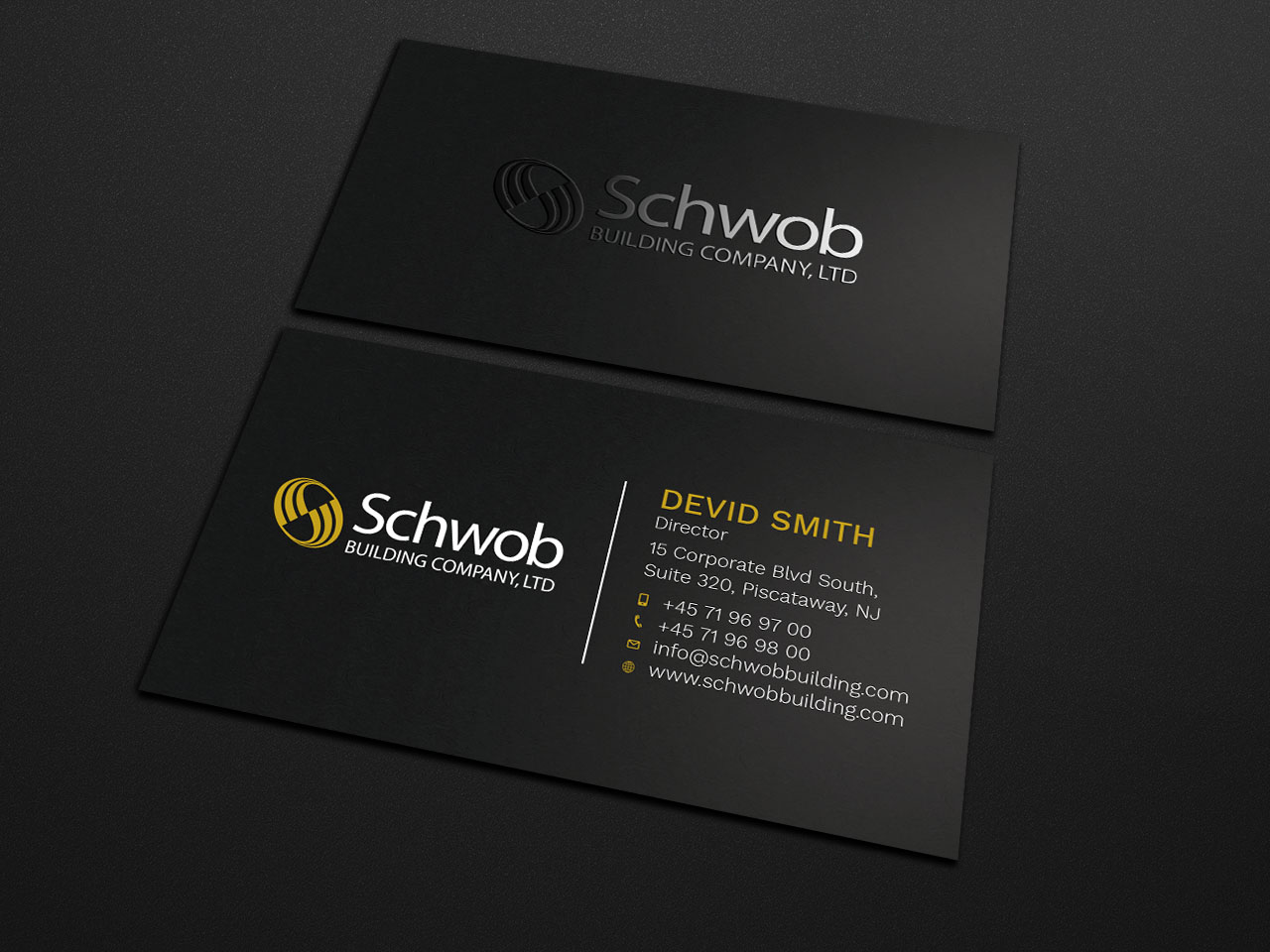 Business Card Design by Tripti Ranjan Gain for Schwob Companies | Design #17048874
