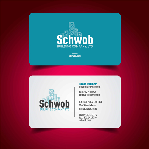 Business Card Design by Etimad Aliyev for Schwob Companies | Design #17053670
