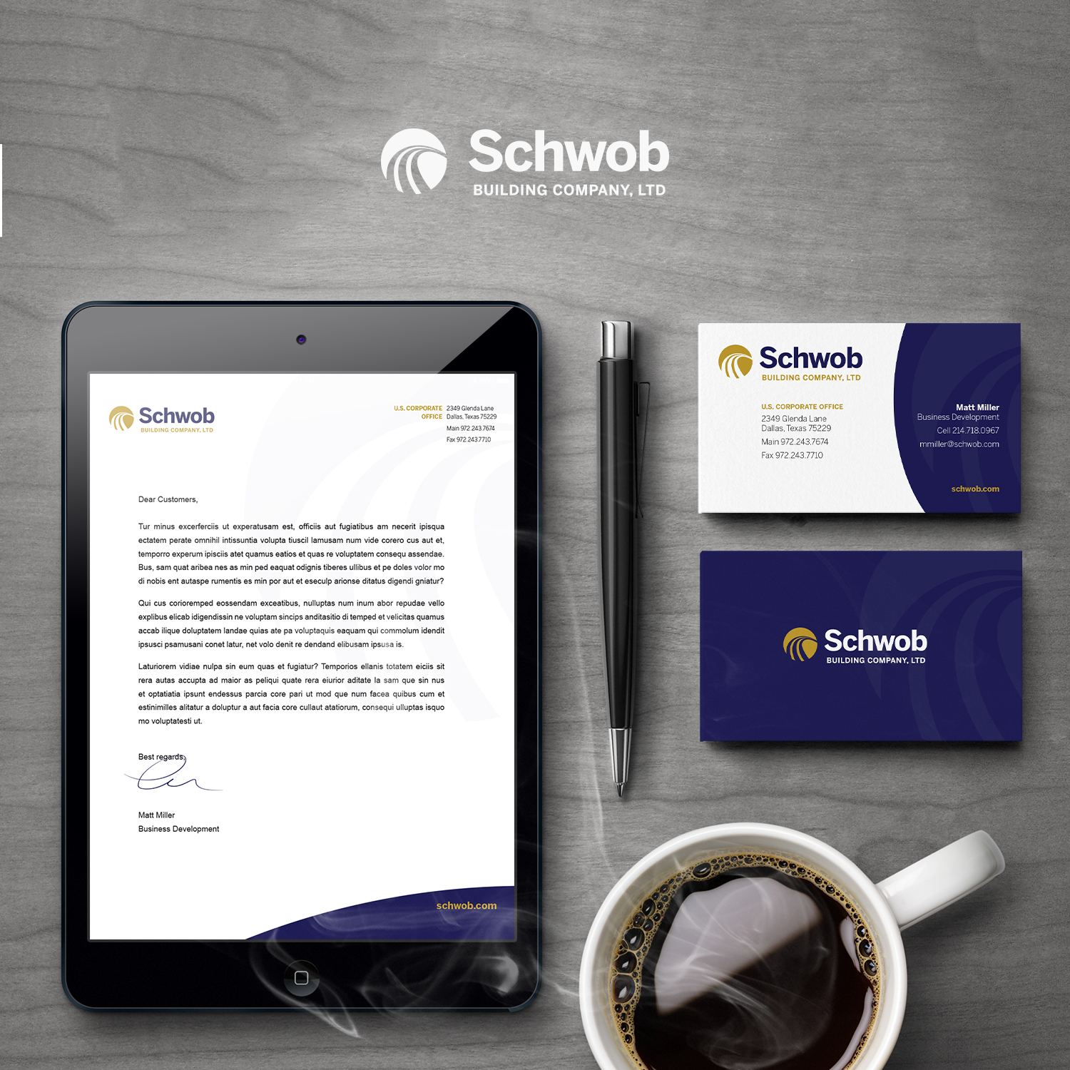 Business Card Design by Brisbane Graphic for Schwob Companies | Design #17049920