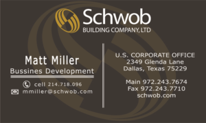 Business Card Design by Dukepro for Schwob Companies | Design #17131521