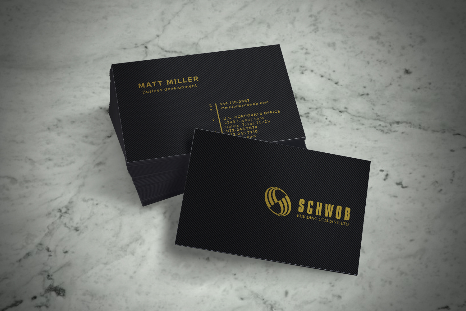 Business Card Design by Scorpius design for Schwob Companies | Design #17146390