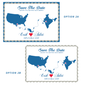 Save the date card for the wedding | Diseño de Papelería por Expert Designer