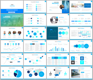 Health software company called OPEN SOLUTIONS, committed to innovation and technological excellence  | PowerPoint Design by agdesign