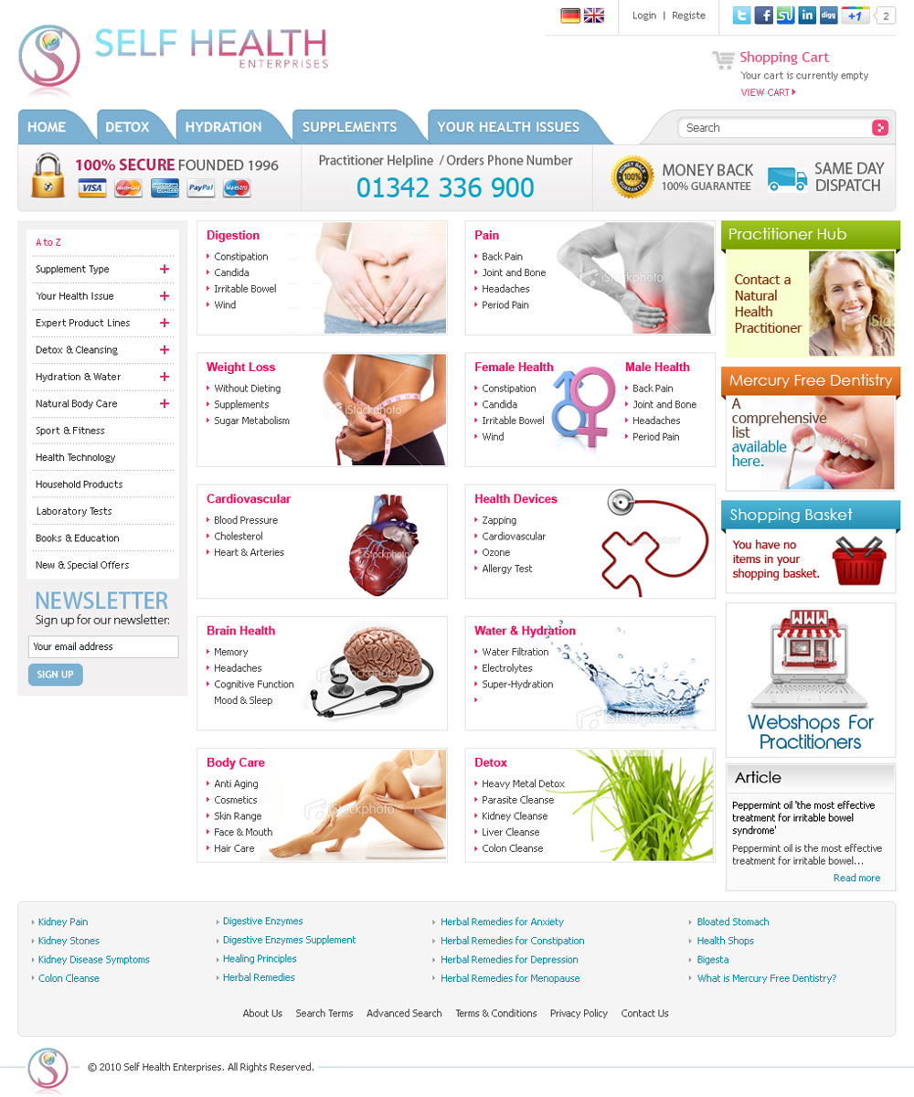 Upmarket, Elegant, Health Web Design for a Company by ShreejiAkshar ...