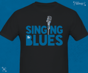 Singing The BLUES  | T-Shirt-Design von nreimer