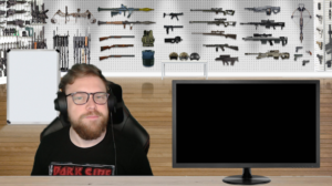 Office in Weapon Arsenal Background (Gaming Livestreamer Greenscreen Background) | Diseño de Photoshop por Tejas_G