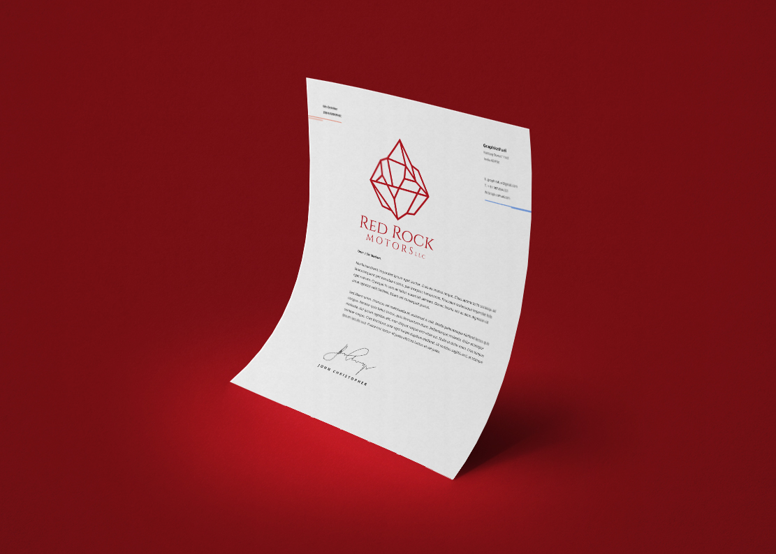 Diseño de Logo por B.Tibéri para Red Rock Motors, LLC | Diseño #17040981