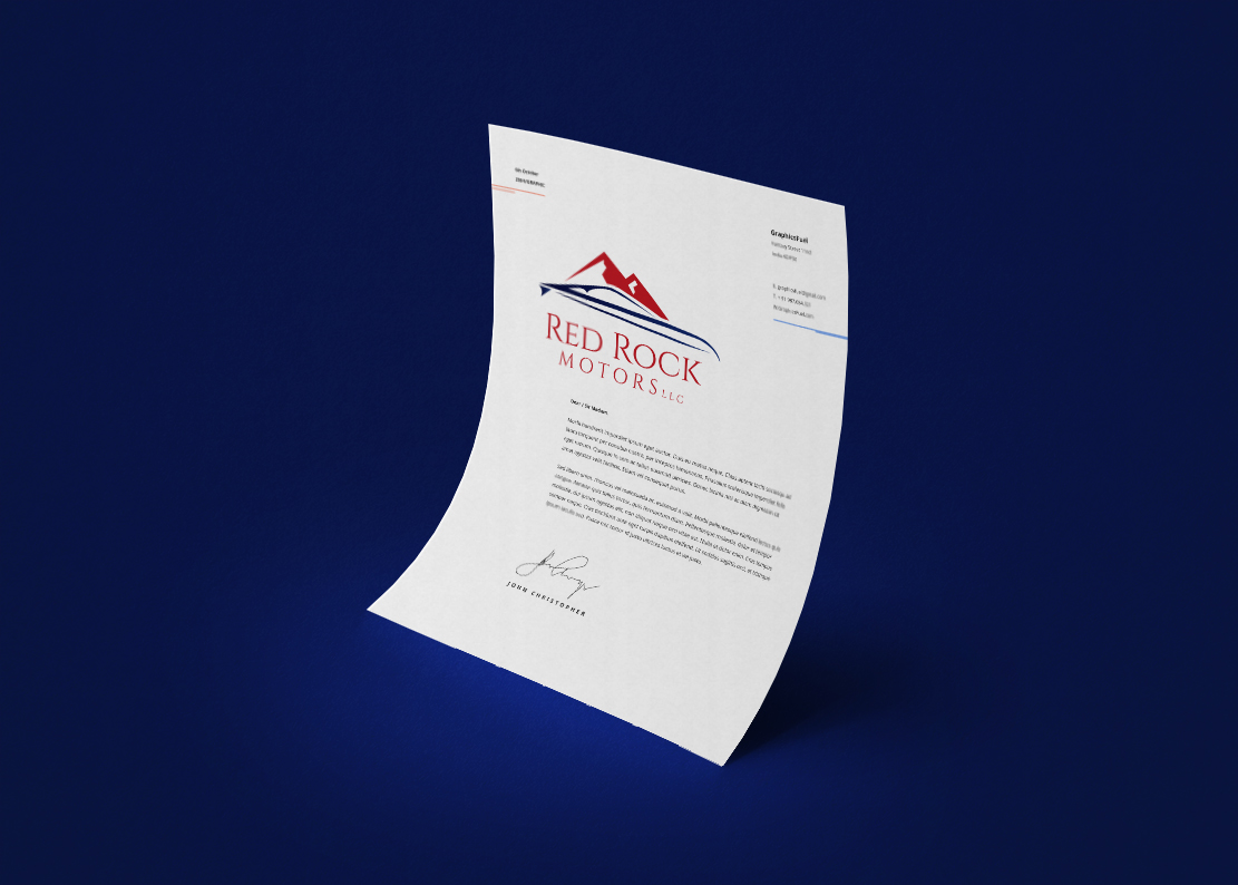 Logo-Design von B.Tibéri für Red Rock Motors, LLC | Design #17041323