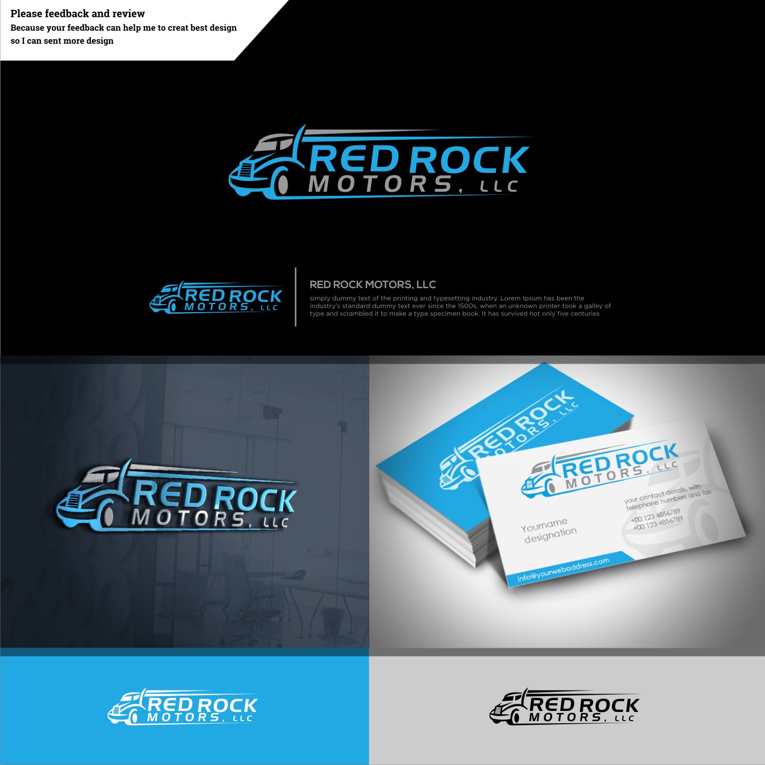 Logo-Design von tjahyoahmad™ für Red Rock Motors, LLC | Design #17041198