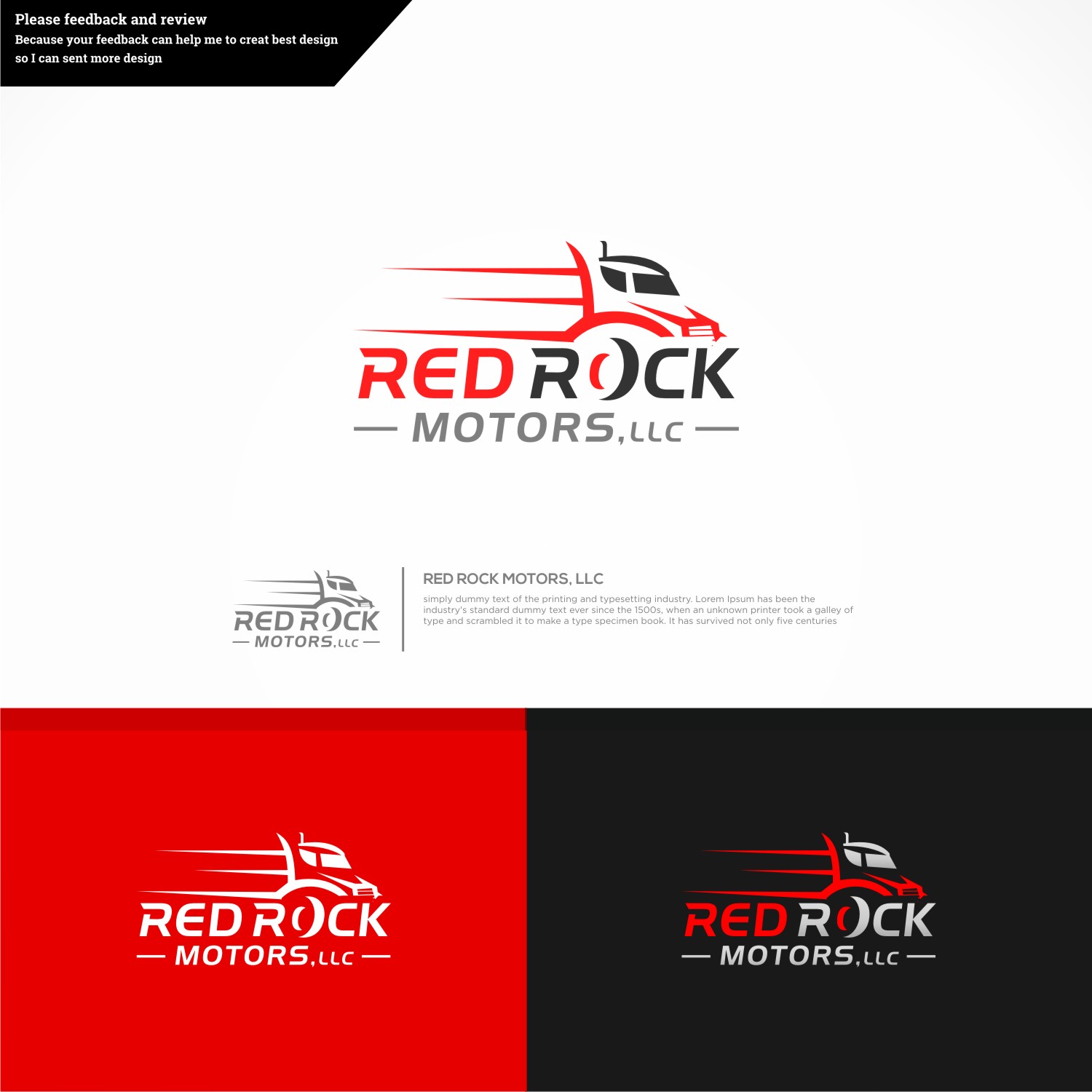 Logo-Design von tjahyoahmad™ für Red Rock Motors, LLC | Design #17041609