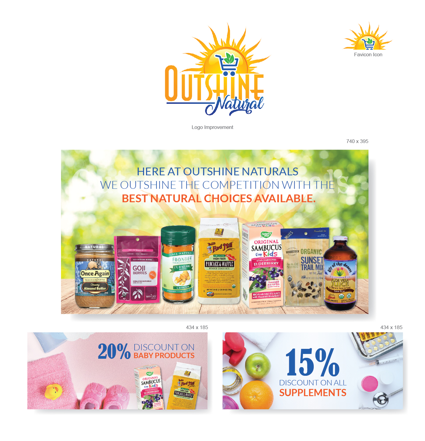 Elegant Playful Store Banner Ad Design For Visions Of Health By