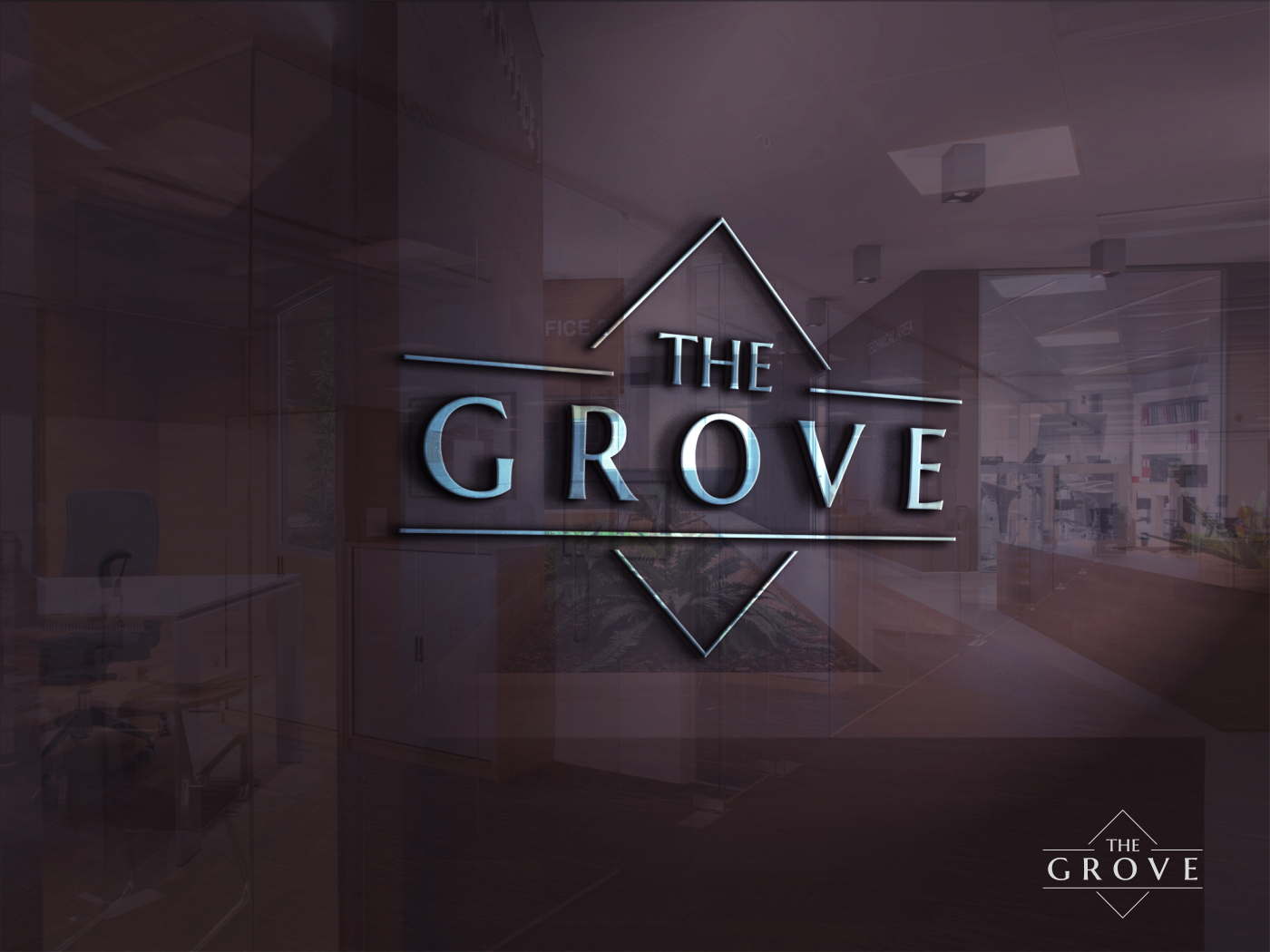 Elegant, Playful, Real Estate Development Logo Design for The Grove by