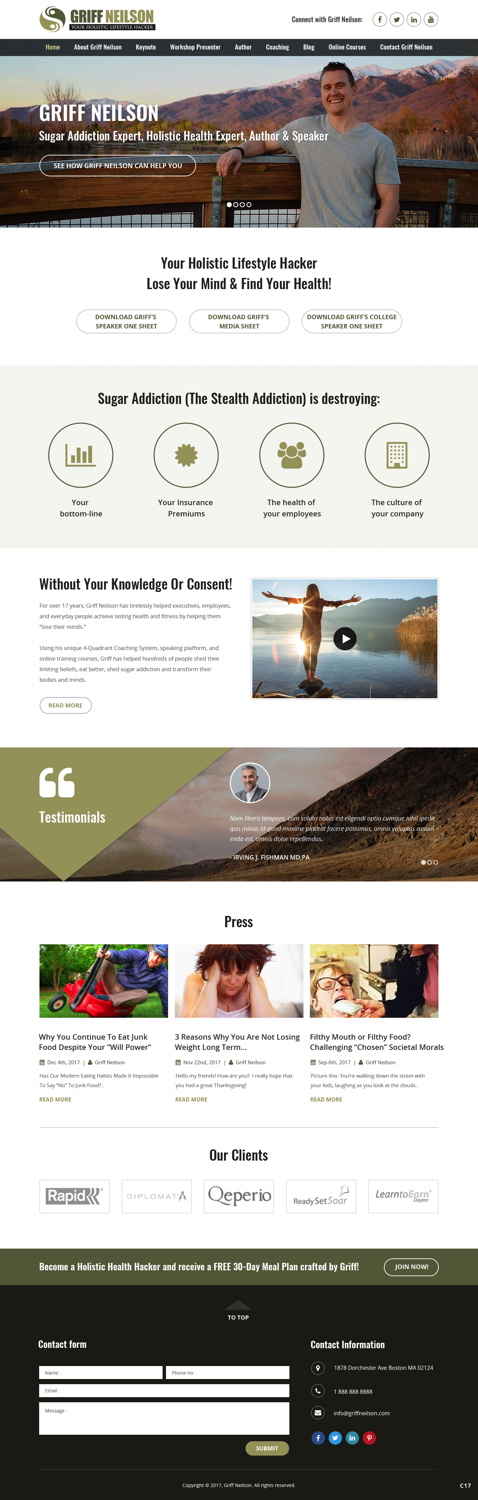Diseño Wordpress por pb para Lifelong Fitness, Inc. | Diseño #17047878
