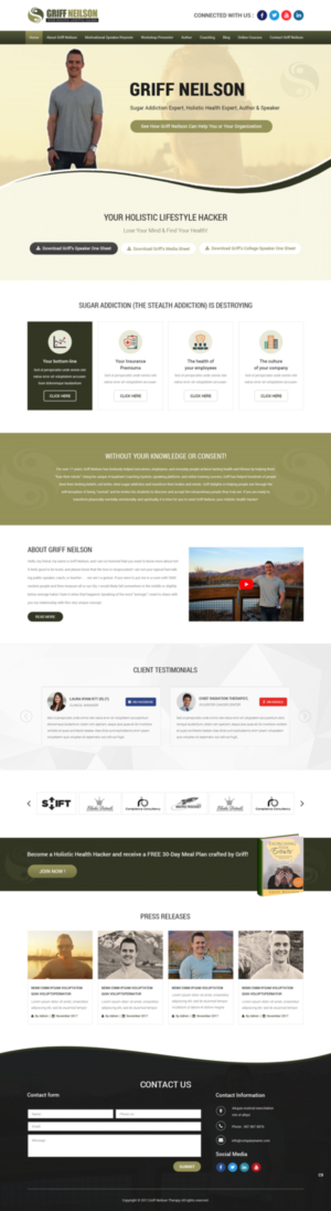 Wordpress Design by pb for Lifelong Fitness, Inc. | Design: #17051541