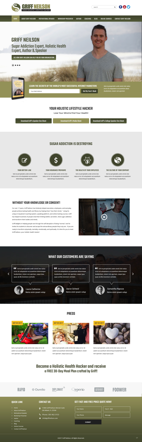 Diseño Wordpress por pb para Lifelong Fitness, Inc. | Diseño #17051542