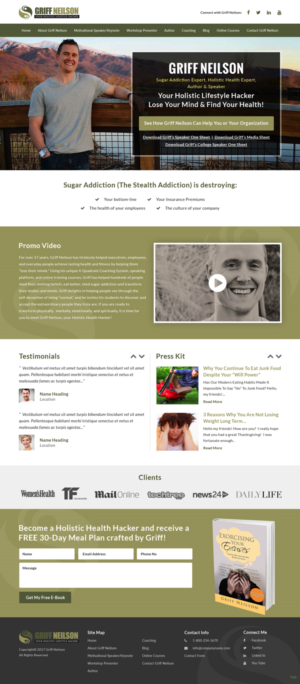 Wordpress Design by pb for Lifelong Fitness, Inc. | Design: #17051544