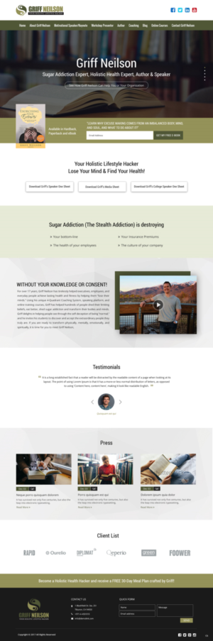 Wordpress Design by pb for Lifelong Fitness, Inc. | Design: #17061141