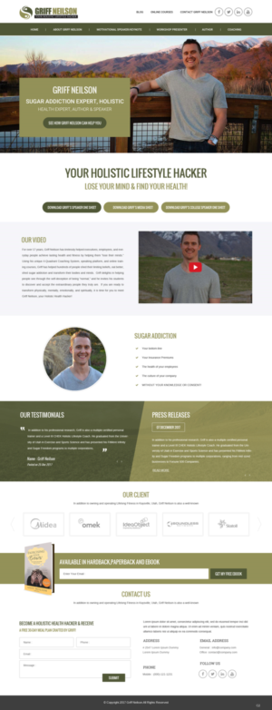 Wordpress Design by pb for Lifelong Fitness, Inc. | Design: #17061142