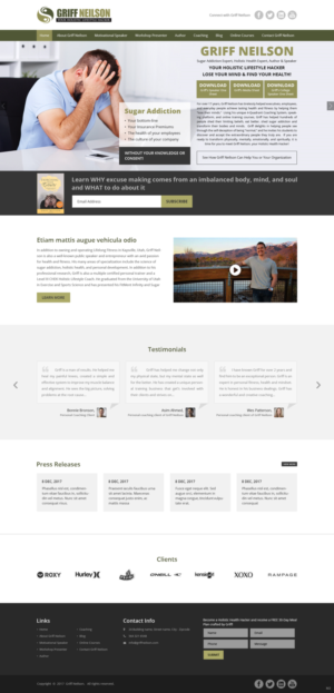 Wordpress Design by pb for Lifelong Fitness, Inc. | Design: #17061143