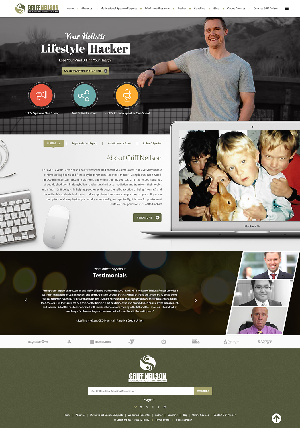 Wordpress Design by SAI DESIGNS for Lifelong Fitness, Inc. | Design #17201330