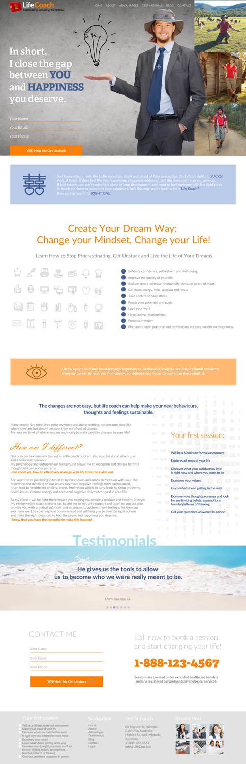 Web Design by CulAd for Christopher Hayward | Design #17054542