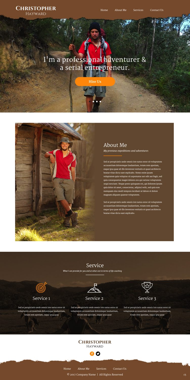 Diseño Web por pb para Christopher Hayward | Diseño #17071650