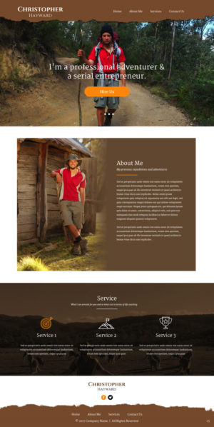 Web Design by pb for Christopher Hayward | Design: #17071650