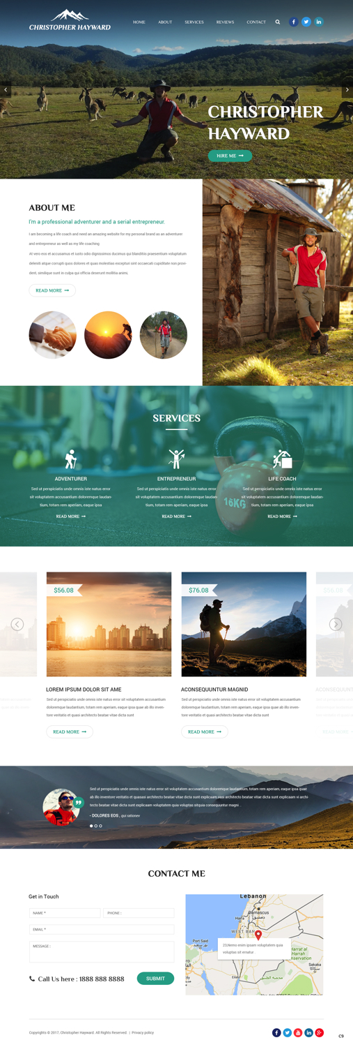 Web Design by pb for Christopher Hayward | Design #17071651
