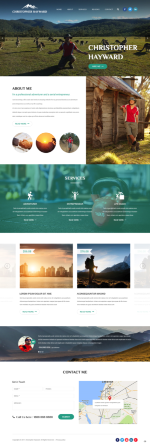 Web Design by pb for Christopher Hayward | Design: #17071651