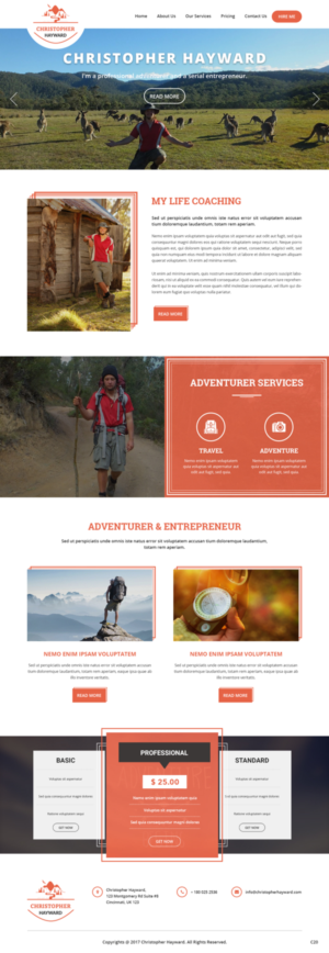 Web Design by pb for Christopher Hayward | Design: #17071656