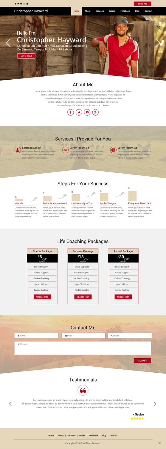 Web Design by pb for Christopher Hayward | Design #17071657