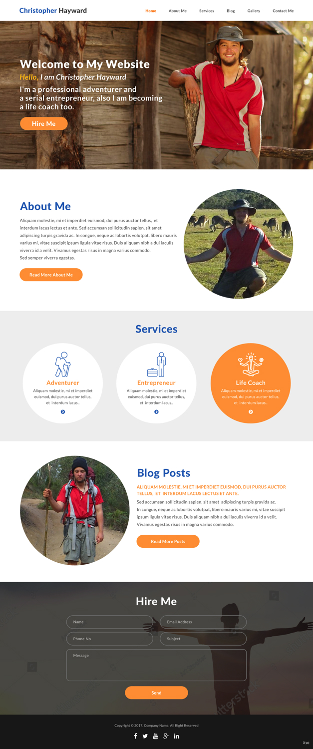 Web Design by pb for Christopher Hayward | Design #17071662
