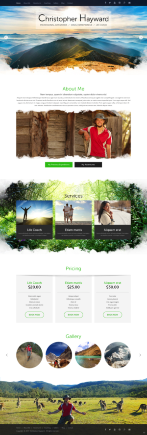 Web Design by pb for Christopher Hayward | Design: #17071664