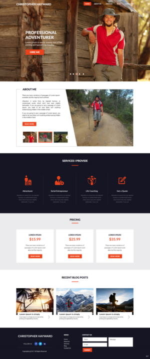 Web Design by pb for Christopher Hayward | Design: #17071667