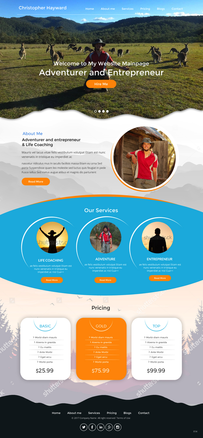 Web Design by pb for Christopher Hayward | Design #17071668