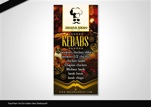 Food item ad for Indian Hero Restaurant | Poster Design by disign