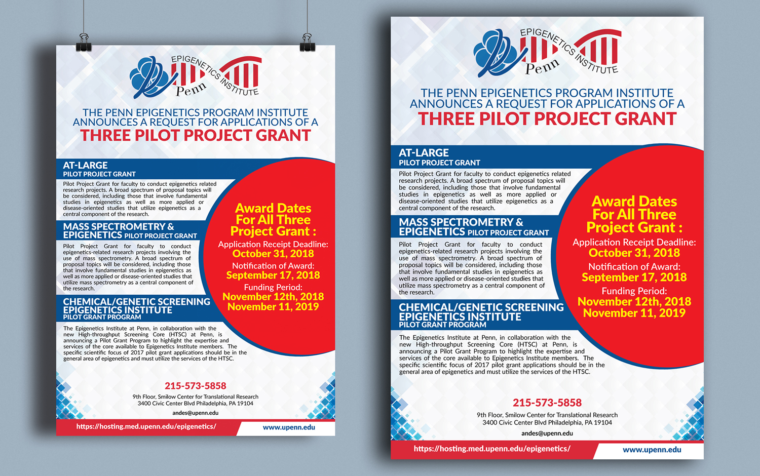 Flyer-Design von Impressive Solutions für University of Pennsylvania | Design #17059441