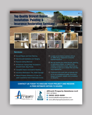 Flyer Design by decorusads for Affronti Property Solutions LLC | Design: #17115417